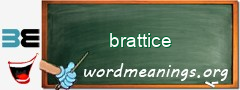 WordMeaning blackboard for brattice
